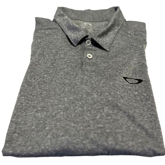 OAKLEY SHORT SLEEVE POLO SHIRT, MENS, XXL, HEATHER GREY, WORK, PLAY, SPORTS - Picture 3 of 12